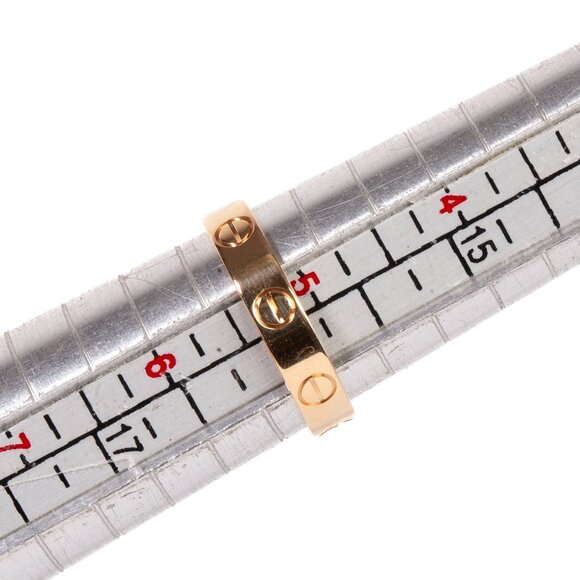 Authentic 18k Yellow Gold CARTIER Love Ring Size 5.5 - Picture 4 of 5